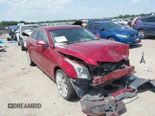 2014 Cadillac ATS Luxury RWD with VIN 1G6AB5RX4E0118378, listed as a IAAI auction lot 42428989 with 125,496 mi miles and . Bid and sale history available at DreamBid. Image 1.