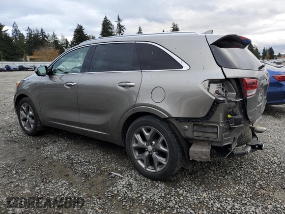 2016 Kia Sorento SXL with VIN 5XYPK4A10GG050814, listed as a Copart auction lot 80686164 with 105,935 mi miles and Salvage Title. Bid and sale history available at carsss.com. Image 2.