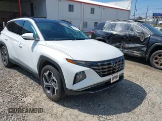 2022 Hyundai Tucson Limited with VIN 5NMJECAE6NH065136, listed as a IAAI auction lot 41854541 with 44,435 mi miles. Bid and sale history available at carsss.com. Image 1.