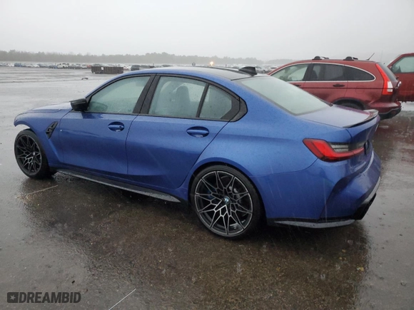 2022 BMW M3 Competition xDrive with VIN WBS43AY09NFM10618, listed as a Copart auction lot 41450415 with 21,935 mi miles and Non Repairable. Bid and sale history available at carsss.com. Image 2.