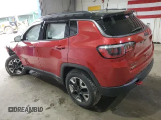 2018 Jeep Compass Trailhawk with VIN 3C4NJDDB6JT147885, listed as a Copart auction lot 55632365 with Not provided miles and Salvage title. Bid and sale history available at DreamBid. Image 2.