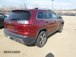 2019 Jeep Cherokee Limited with VIN 1C4PJMDX4KD122186, listed as a IAAI auction lot 42006071 with 83,164 mi miles and . Bid and sale history available at DreamBid. Image 4.