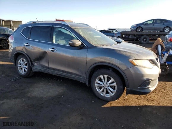 2014 Nissan Rogue SV with VIN 5N1AT2MV3EC861607, listed as a Copart auction lot 45942035 with 97,124 mi miles and Salvage Title. Bid and sale history available at carsss.com. Image 4.
