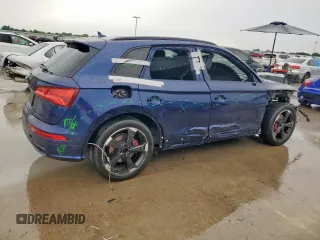 2020 Audi SQ5 Premium Plus with VIN WA1B4AFY6L2019896, listed as a Copart auction lot 60093995 with 63,050 mi miles and Salvage title. Bid and sale history available at DreamBid. Image 3.