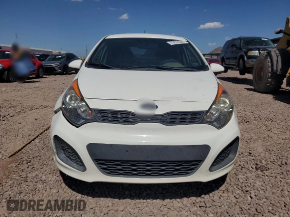 2013 Kia Rio LX with VIN KNADM5A3XD6295085, listed as a Copart auction lot 71874544 with 124,282 mi miles and Clean Title. Bid and sale history available at carsss.com. Image 5.