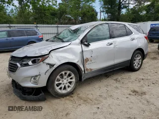 2019 Chevrolet Equinox LT with VIN 3GNAXKEV9KS593599, listed as a Copart auction lot 55105425 with 72,746 mi miles and Salvage Title. Bid and sale history available at DreamBid. Image 1.