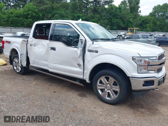 2018 Ford F-150 XL with VIN 1FTEW1EG5JFA30240, listed as a IAAI auction lot 42124343 with 102,361 mi miles and . Bid and sale history available at DreamBid. Image 1.