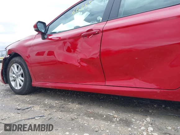 2025 Toyota Camry LE with VIN 4T1DAACK4SU089077, listed as a IAAI auction lot 42166255 with 384 mi miles and . Bid and sale history available at DreamBid. Image 17.