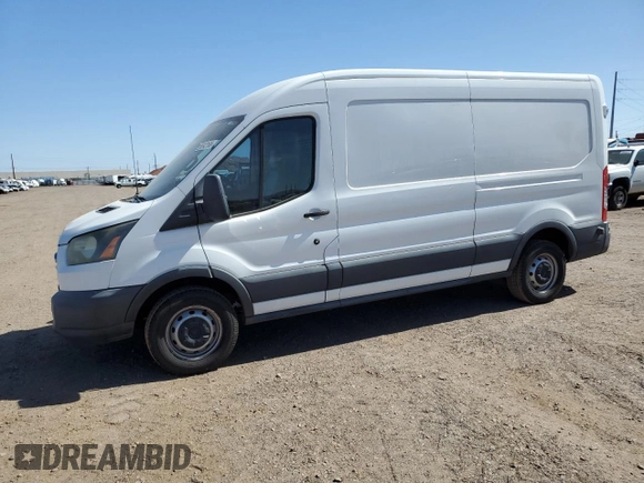 2015 Ford Transit Cargo with VIN 1FTNR2CM7FKA15808, listed as a Copart auction lot 55342165 with 98,996 mi miles and Salvage Title. Bid and sale history available at DreamBid. Image 1.