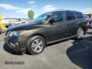 2017 Nissan Pathfinder S with VIN 5N1DR2MN7HC635683, listed as a Copart auction lot 63705305 with 117,287 mi miles and Clean title. Bid and sale history available at DreamBid. Image 1.