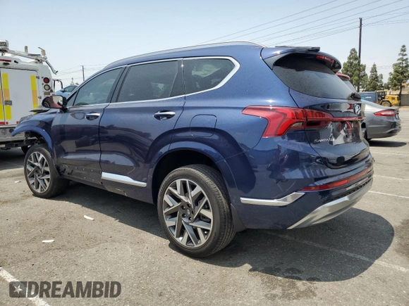 2023 Hyundai Santa Fe Calligraphy with VIN 5NMS5DALXPH508982, listed as a Copart auction lot 59233405 with 25,193 mi miles and Salvage title. Bid and sale history available at DreamBid. Image 2.
