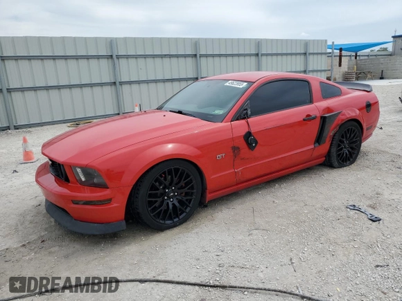 2006 Ford Mustang GT Deluxe with VIN 1ZVHT82H265135243, listed as a Copart auction lot 49623955 with 109,615 mi miles and Salvage Title. Bid and sale history available at DreamBid. Image 1.