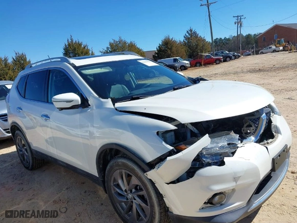 2016 Nissan Rogue SV with VIN 5N1AT2MV0GC770510, listed as a IAAI auction lot 41633428 with 81324 miles. Bid and sale history available at carsss.com. Image 13.