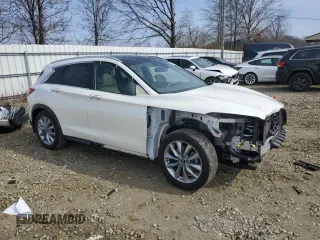 2020 Infiniti QX50 ESSENTIAL with VIN 3PCAJ5M31LF111455, listed as a Copart auction lot 48770325 with 34,698 mi miles and Salvage Title. Bid and sale history available at carsss.com. Image 4.