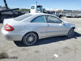 2003 Mercedes-Benz CLK-Class 3.2L with VIN WDBTJ65J43F018421, listed as a Copart auction lot 77991554 with 198,225 mi miles and Salvage Title. Bid and sale history available at carsss.com. Image 3.