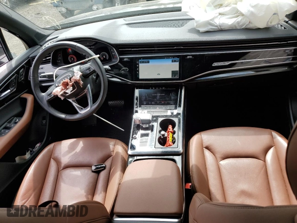 2021 Audi Q7 Premium Plus with VIN WA1LXAF76MD038019, listed as a Copart auction lot 57455365 with 30,848 mi miles and Salvage title. Bid and sale history available at DreamBid. Image 8.