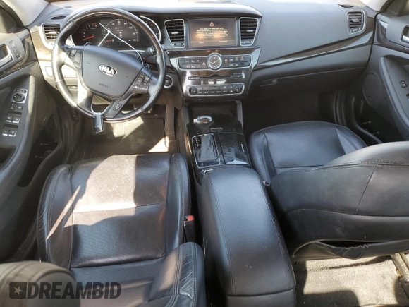 2014 Kia Cadenza Premium with VIN KNALN4D70E5133832, listed as a Copart auction lot 51389574 with 113,266 mi miles and Salvage Title. Bid and sale history available at carsss.com. Image 8.