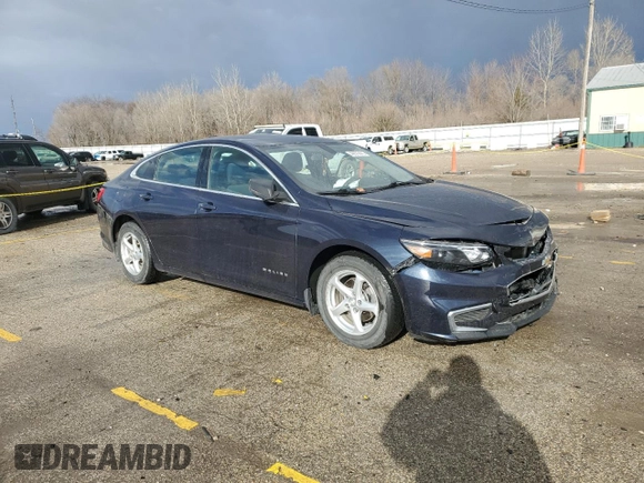2017 Chevrolet Malibu LS with VIN 1G1ZB5ST3HF275899, listed as a Copart auction lot 49675825 with 57,143 mi miles and Salvage Title. Bid and sale history available at DreamBid. Image 4.