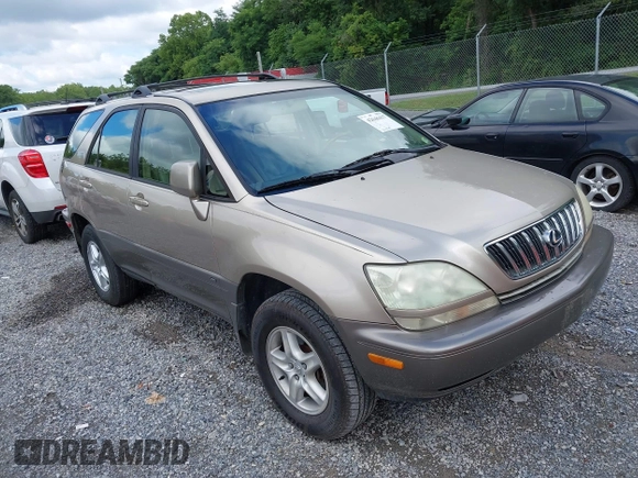 2002 Lexus RX 300 with VIN JTJGF10U220135180, listed as a IAAI auction lot 42646437 with 184,559 mi miles and . Bid and sale history available at DreamBid. Image 1.