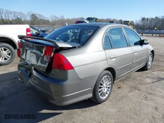2005 Honda Civic EX with VIN 1HGES26745L012188, listed as a IAAI auction lot 41527053 with 199,526 mi miles. Bid and sale history available at carsss.com. Image 4.