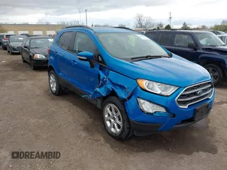 2018 Ford EcoSport SE with VIN MAJ6P1UL8JC215275, listed as a IAAI auction lot 42026107 with 36,279 mi miles. Bid and sale history available at carsss.com. Image 1.
