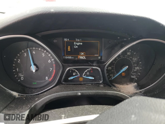 2017 Ford Focus SE with VIN 1FADP3F23HL328312, listed as a Copart auction lot 57028125 with 116,498 mi miles and Salvage title. Bid and sale history available at DreamBid. Image 9.