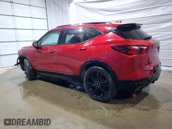 2021 Chevrolet Blazer RS z VIN 3GNKBKRS5MS581391, wystawiony jako Copart lot #58306845 z przebiegiem 29 756 mil mil oraz Szkoda całkowita • Salvage title. Historia ofert i sprzedaży dostępna na DreamBid. Obrazek 2.