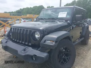2020 Jeep Wrangler Unlimited Willys with VIN 1C4HJXDN5LW327476, listed as a IAAI auction lot 42128406 with 43,885 mi miles and . Bid and sale history available at DreamBid. Image 6.