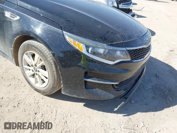 2018 Kia Optima LX with VIN 5XXGT4L36JG179342, listed as a IAAI auction lot 41794368 with 120,649 mi miles. Bid and sale history available at carsss.com. Image 6.