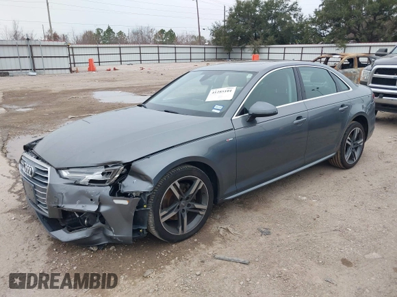 2018 Audi A4 Premium Plus with VIN WAULMAF48JA218178, listed as a IAAI auction lot 41285101 with 47,570 mi miles. Bid and sale history available at carsss.com. Image 2.