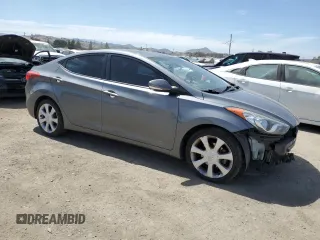 2013 Hyundai Elantra GLS with VIN 5NPDH4AE7DH283954, listed as a Copart auction lot 63371705 with 115,992 mi miles and Salvage title. Bid and sale history available at DreamBid. Image 4.
