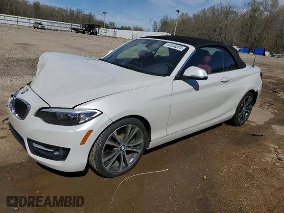 2017 BMW 2 Series 230i with VIN WBA2K9C30HV647460, listed as a Copart auction lot 44134373 with 71,111 mi miles. Bid and sale history available at carsss.com. Image 1.