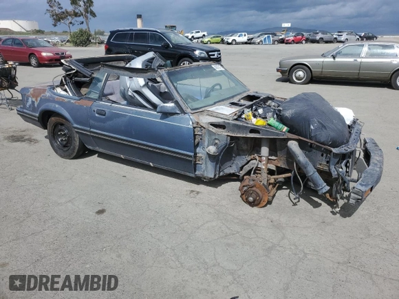 1983 Ford Mustang GT with VIN 1FABP27F3DF219165, listed as a Copart auction lot 48879475 with Not provided miles and Salvage title. Bid and sale history available at DreamBid. Image 4.