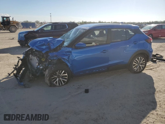 2024 Nissan Kicks SV with VIN 3N1CP5CV9RL549258, listed as a Copart auction lot 87010154 with Not Provided miles and Non Repairable. Bid and sale history available at DreamBid. Image 1.