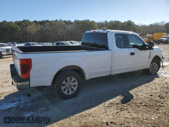 2020 Ford F-250 XL with VIN 1FT7X2A61LED40080, listed as a Copart auction lot 88605525 with 137,972 mi miles and Salvage title. Bid and sale history available at DreamBid. Image 3.
