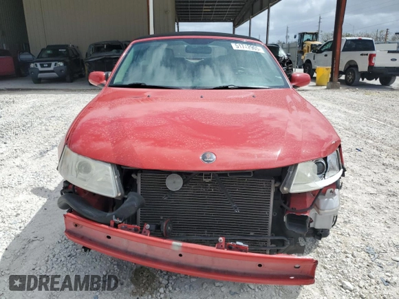 2006 Saab 9-3 with VIN YS3FD79Y566110279, listed as a Copart auction lot 51742905 with 140,976 mi miles and Salvage Title. Bid and sale history available at carsss.com. Image 5.