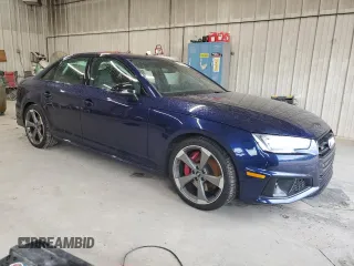 2019 Audi S4 Premium Plus with VIN WAUB4AF47KA097673, listed as a Copart auction lot 50349674 with 44,608 mi miles and Salvage Title. Bid and sale history available at carsss.com. Image 4.