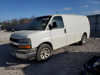 2010 Chevrolet Express Cargo Van with VIN 1GCUGADX2A1182046, listed as a Copart auction lot 47025835 with 0 mi miles and Salvage Title. Bid and sale history available at carsss.com. Image 1.