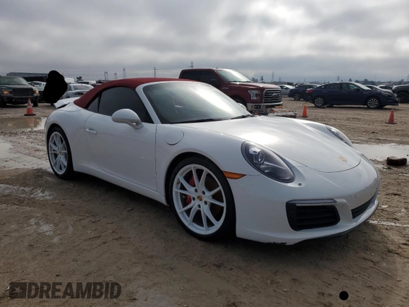 2017 Porsche 911 Carrera with VIN WP0CA2A92HS141493, listed as a Copart auction lot 84995714 with Not Provided miles and Non Repairable. Bid and sale history available at DreamBid. Image 4.