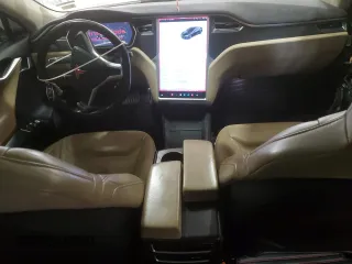 2015 Tesla Model S 85D with VIN 5YJSA1E45FF110480, listed as a Copart auction lot 49107655 with 186,150 mi miles and Salvage Title. Bid and sale history available at carsss.com. Image 8.