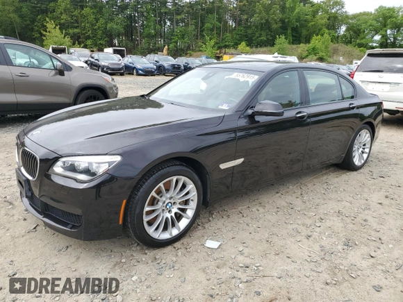 2015 BMW 7 Series 750Li xDrive with VIN WBAYF8C54FD653940, listed as a Copart auction lot 55762915 with 89,037 mi miles and Clean title. Bid and sale history available at DreamBid. Image 1.
