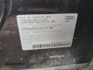 2016 Audi Q5 Premium Plus with VIN WA1CVAFP0GA059587, listed as a Copart auction lot 56533385 with 126,628 mi miles and Salvage title. Bid and sale history available at DreamBid. Image 13.