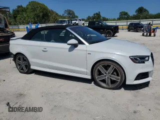 2018 Audi A3 Cabriolet Premium Plus z VIN WAUY8LFF5J1080641, wystawiony jako Copart lot #54944945 z przebiegiem 28 462 mil mil oraz Szkody całkowita. Historia ofert i sprzedaży dostępna na DreamBid. Obrazek 4.