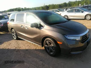 2022 Honda Odyssey EX with VIN 5FNRL6H59NB019950, listed as a IAAI auction lot 42070655 with 24,863 mi miles and . Bid and sale history available at DreamBid. Image 1.