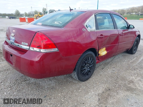 2006 Chevrolet Impala LS with VIN 2G1WB58K069254113, listed as a IAAI auction lot 41934151 with Not Provided miles and . Bid and sale history available at DreamBid. Image 4.