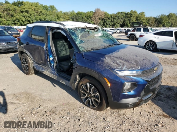 2022 Chevrolet TrailBlazer ACTIV with VIN KL79MVSL6NB034033, listed as a Copart auction lot 71394084 with 49,700 mi miles and Salvage Title. Bid and sale history available at DreamBid. Image 4.