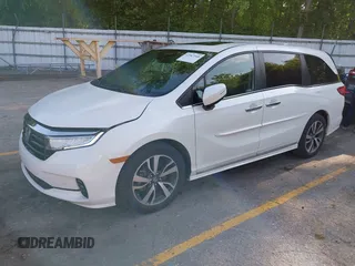 2022 Honda Odyssey Touring with VIN 5FNRL6H88NB026592, listed as a IAAI auction lot 42367048 with 57,066 mi miles and . Bid and sale history available at DreamBid. Image 17.