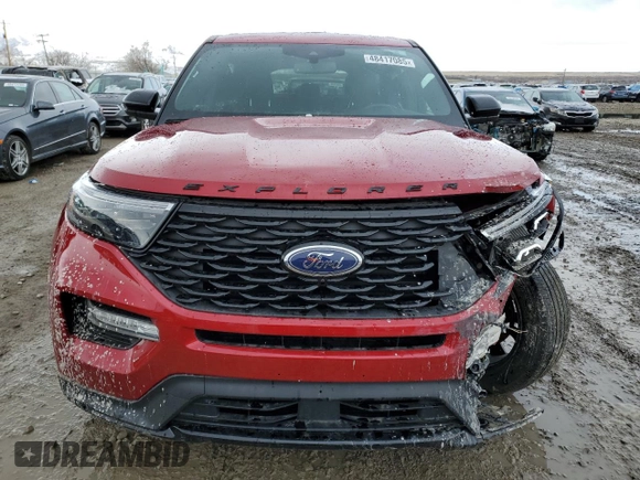 2022 Ford Explorer ST-Line с VIN 1FMSK8KH7NGA27596, выставлен на аукционе Copart как лот 48417085 с пробегом 30 477 миль миль и Списание • Salvage title. История ставок и продаж доступна на DreamBid. Изображение 5.
