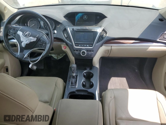 2015 Acura MDX Technology with VIN 5FRYD4H4XFB004541, listed as a Copart auction lot 64092895 with 106,304 mi miles and Salvage title. Bid and sale history available at DreamBid. Image 8.