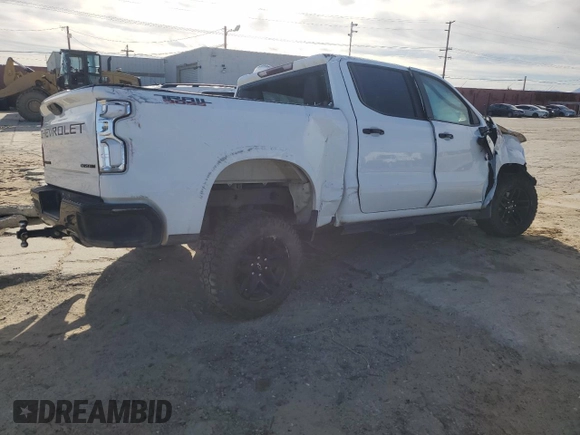 2021 Chevrolet Silverado 1500 Custom Trail Boss with VIN 1GCPYCEF2MZ280981, listed as a Copart auction lot 49270005 with Not Provided miles and Salvage Title. Bid and sale history available at DreamBid. Image 3.